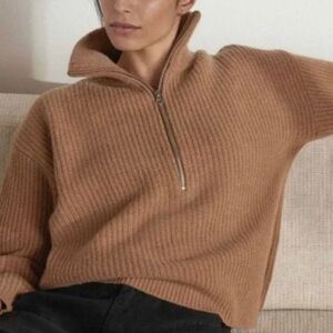 Everlane The Half-Zip Sweater in Luxe Merino XS